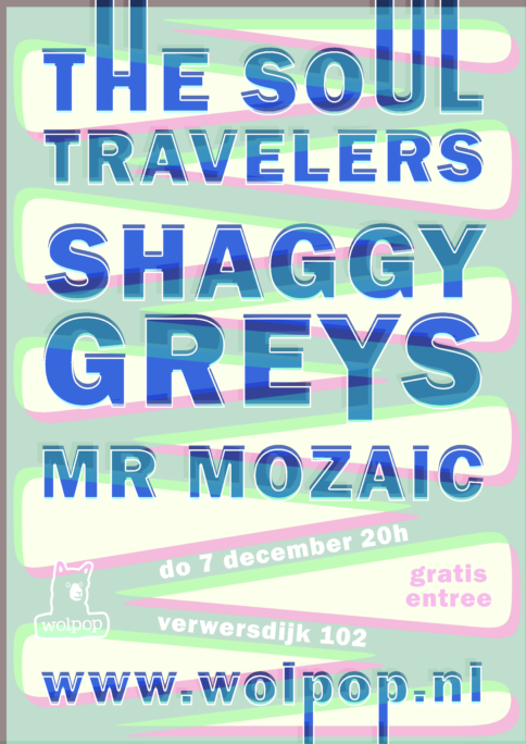 image upcoming event: The Soul Travelers, Shaggy Greys & Mr. Mozaïc