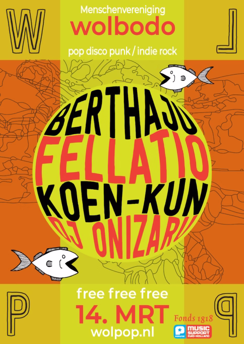 image upcoming event: Fellatio, Berthaju, Koen-Kun & Onizaru